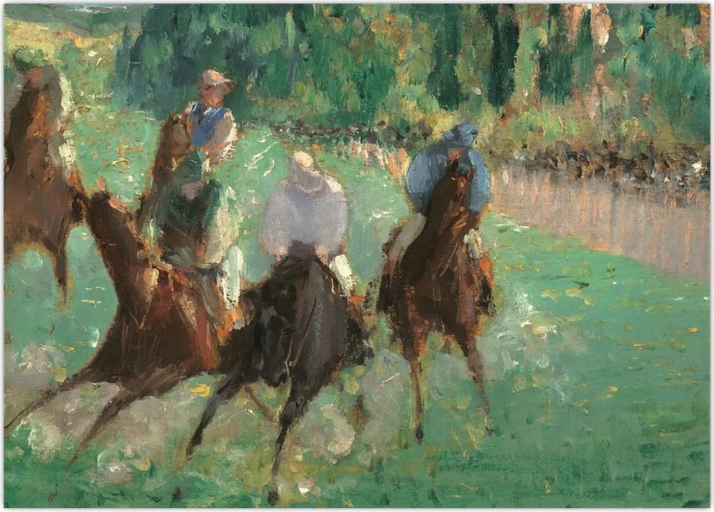 Obraz - Edouard Manet, At the Races, reprodukcje (70x50 cm)