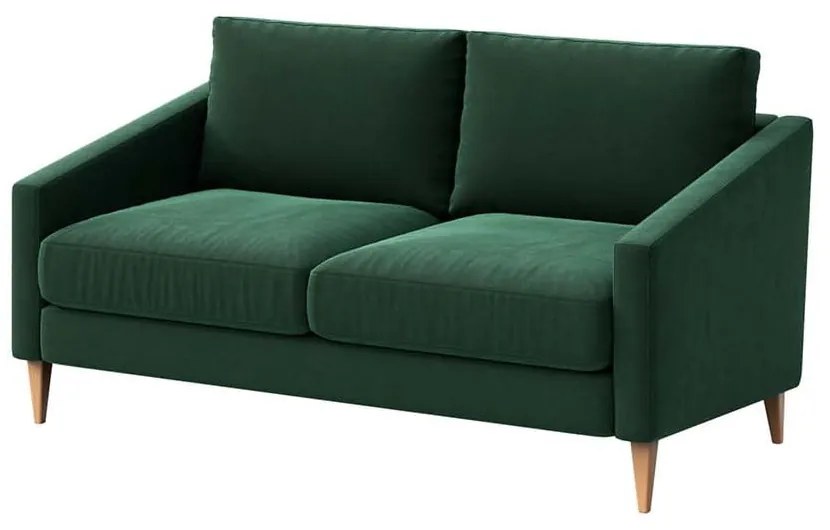 Ciemnozielona aksamitna sofa 170 cm Karoto – Ame Yens