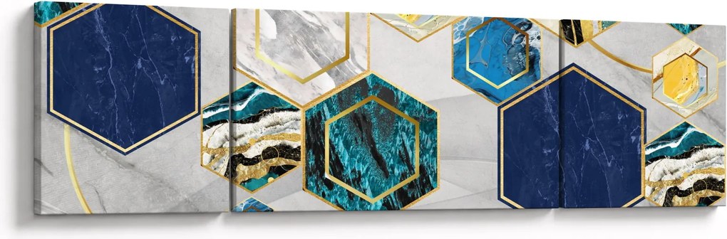 Obraz - Marmurowa kompozycja (170x50 cm)