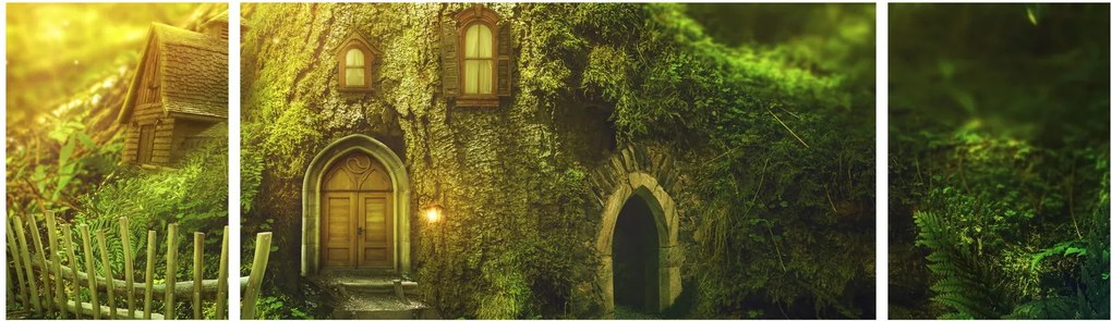 Obraz - Bajkowy las (170x50 cm)