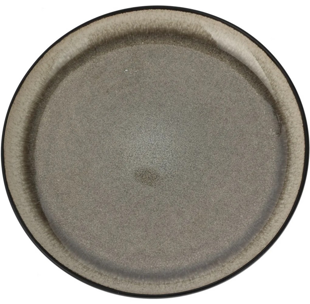Kamionkowy talerz deserowy Moss, śr. 20 cm