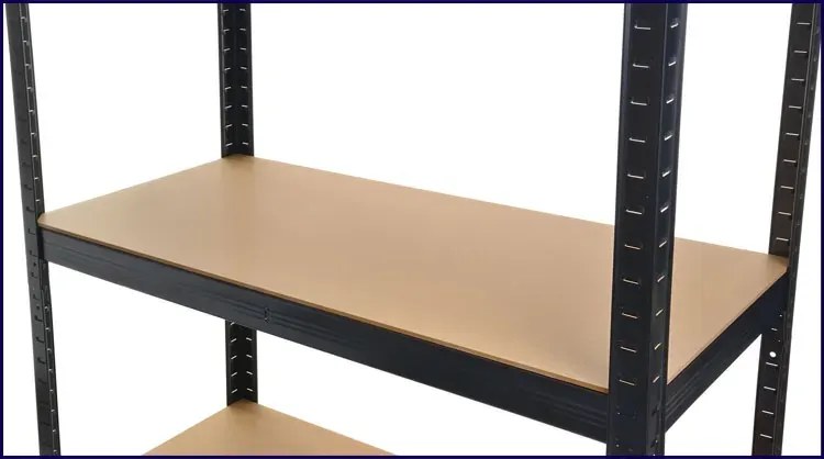 Czarny regał magazynowy 875 kg - Endo
