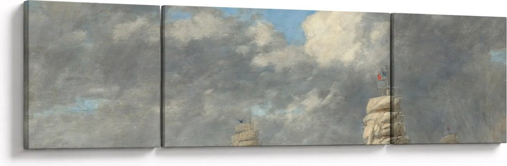 Obraz - Eugène Boudin, Le Havre, reprodukcje (170x50 cm)