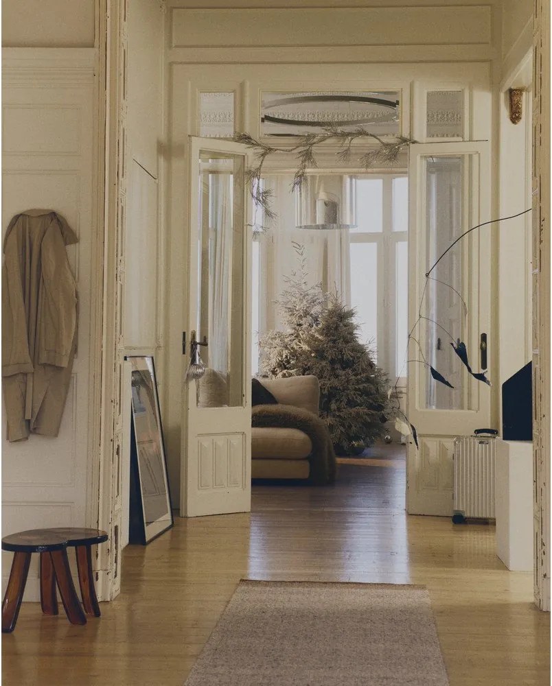 Beżowy wełniany chodnik dwustronny/tkany ręcznie 80x200 cm Nifelia – Kave Home