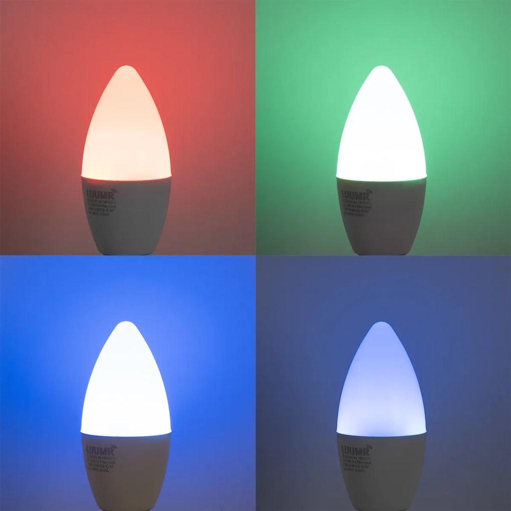 E14 Ściemniana żarówka LED C37 Opal 4,9W 470lm 2700-6500K