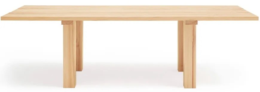 Stół z blatem z drewna sosnowego 100x260 cm Banda – Teulat
