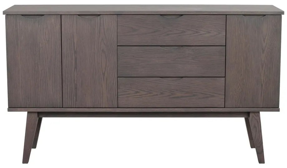 Brązowa niska komoda w dekorze dębu 150x85 cm Filippa – Rowico