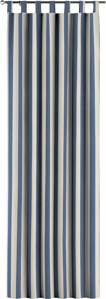 Zasłona na szelkach 1 szt. kolor niebieski tkanina wzorzysta