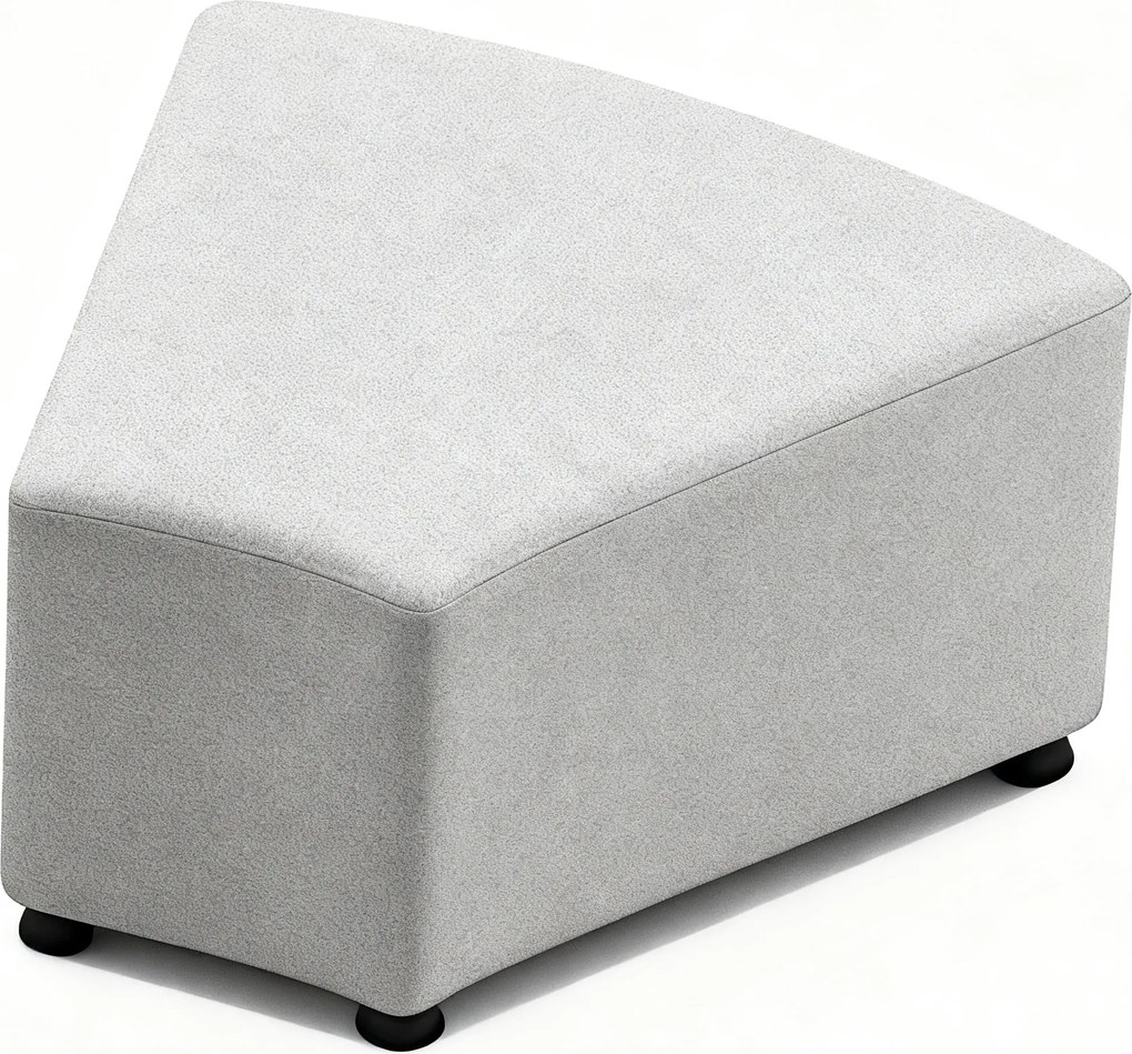 Siedzisko LEA, trójkąt, jasnoszare