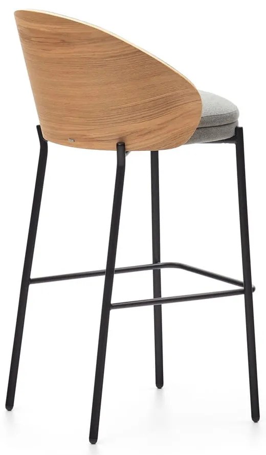 Szaro-naturalny hoker (wysokość siedziska 77 cm) Eamy – Kave Home