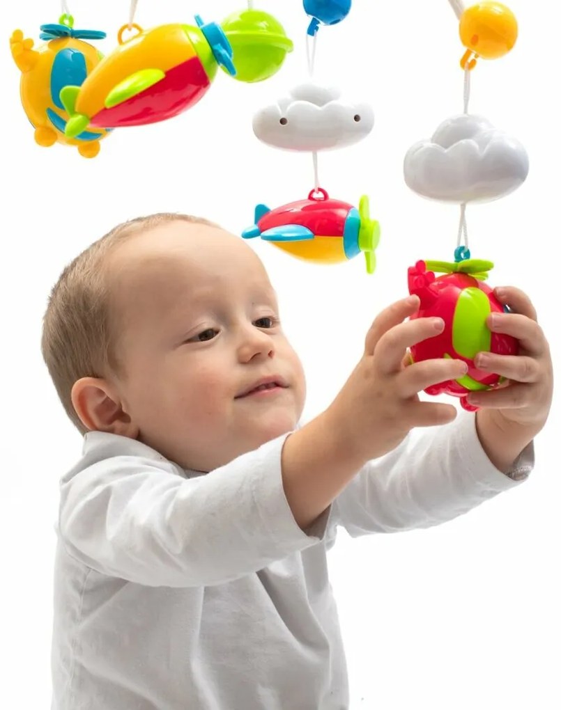 Baby Mix Karuzela nad łóżeczko z projektorem ipilotem, niebieska