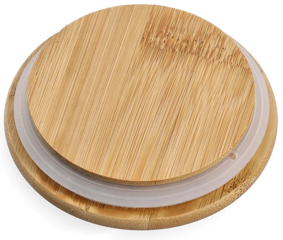 Ceramiczny pojemnik z bambusowym wieczkiem, 720 ml