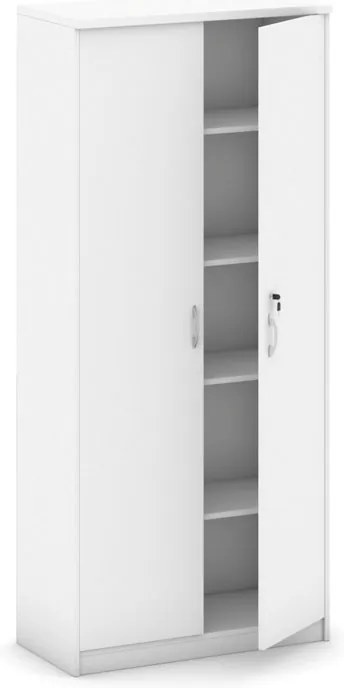 Szafa biurowa MIRELLI, 800 x 400 x 1800 mm, biały
