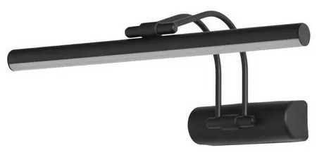 Kinkiet lampa ścienna Flüt 35 cm Ledli Siyah Aplik, czarny