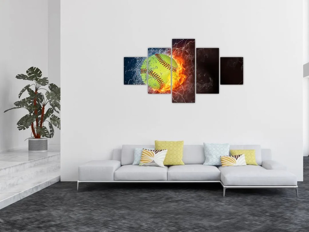 Obraz - Piłka tenisowa (125x70 cm)