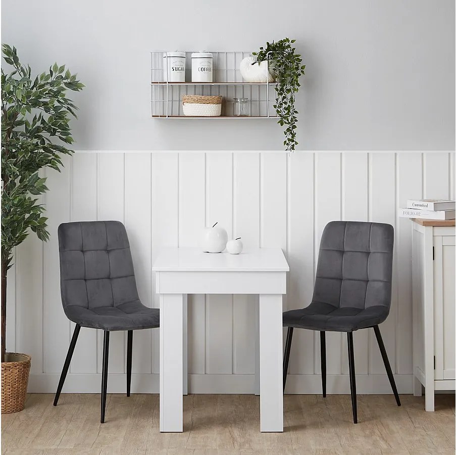 Krzesło jadalniane 43,5x88x50 cm szare Eames