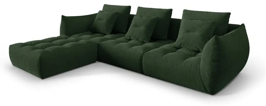 Ciemnozielony narożnik (strona zmienna) Bloom – Micadoni Home