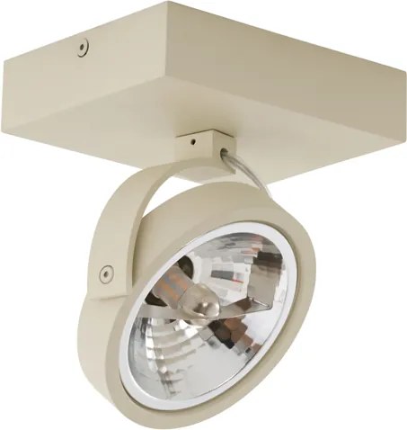 Nowoczesny sufitowy reflektor obrotowy i pochylany beżowy G9 - Go