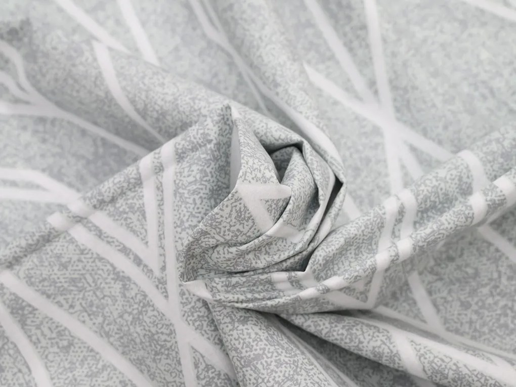 PrzytulneMieszkanie.pl PrzytulneMieszkanie.pl Kora Pościel z bawełny renforcé GRAY STRIPES szare Rozmiar pościeli: 70 x 90 cm | 140 x 200 cm