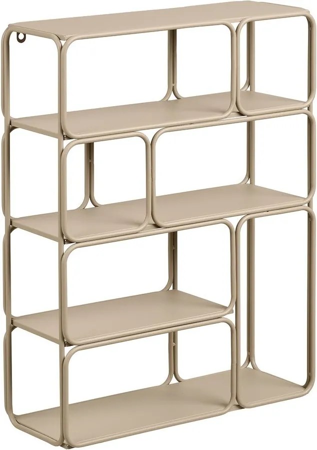 Beżowa wielopoziomowa metalowa półka 48 cm Lanciano – House Nordic