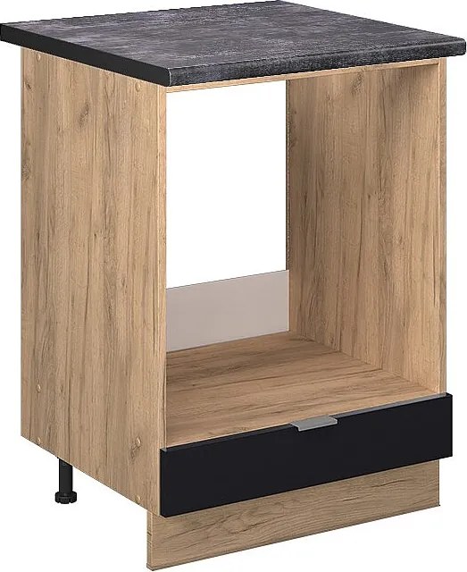 Szafka kuchenna czarne paski 60x60x82 fame-line