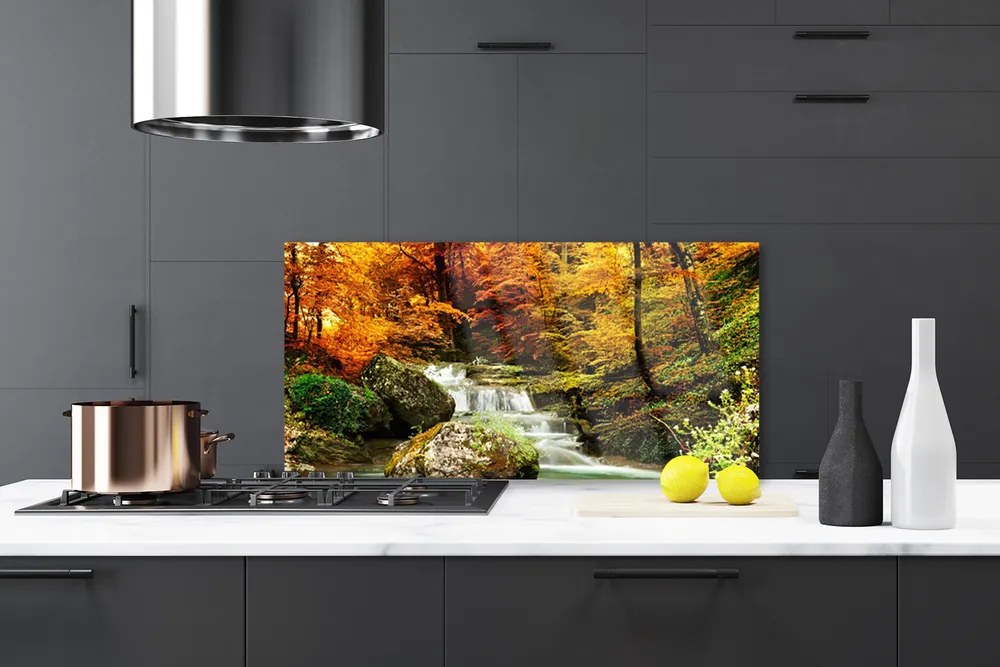 Panel Kuchenny Wodospad W Sercu Lasu