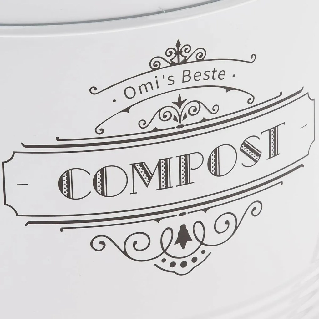 Metalowy pojemnik na kompost z filtrem węglowym 8 l