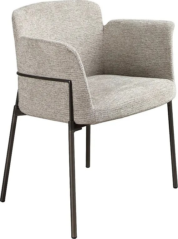 Szare krzesło z tkaniny 4170 ANGEL CERDA