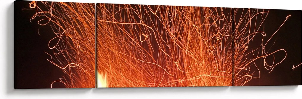 Obraz ognia (170x50 cm)