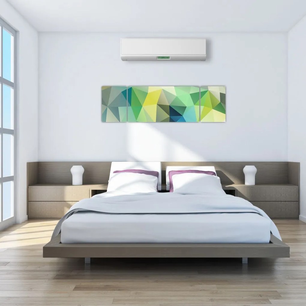 Obraz abstrakcji geometrycznej (170x50 cm)