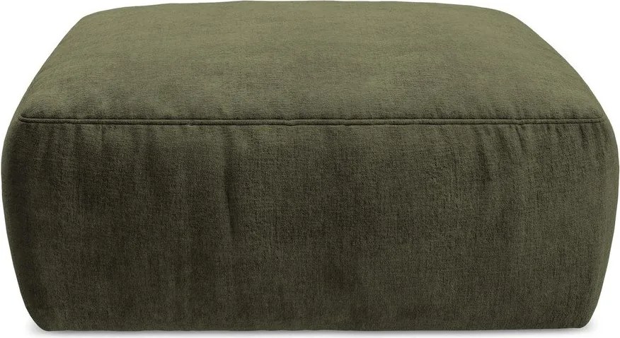 Zielony podnóżek z tkaniny szenilowej Kuki – Makamii