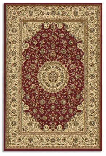 Dywan klasyczny Venezia Ornament czerwono-kremowy 160 cm x 230 cm