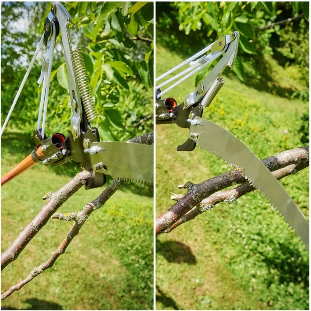 Teleskopowa piła z nożycami MOREL, 2,6m, pomarańczowa Gardebruk