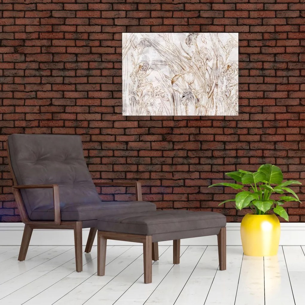 Obraz na szkle - Irysy (70x50 cm)