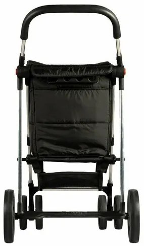 Rolser Składany wózek na kółkach Basket Polar 4Big, czarny