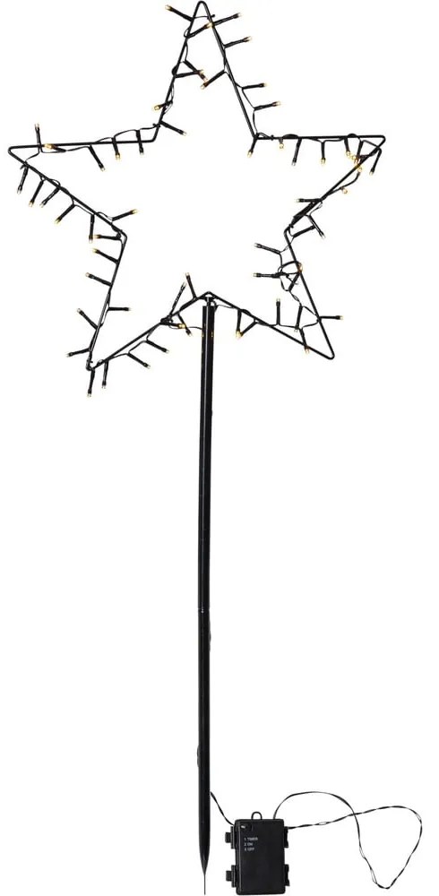 Czarna dekoracja świetlna ze świątecznym motywem Spiky – Star Trading