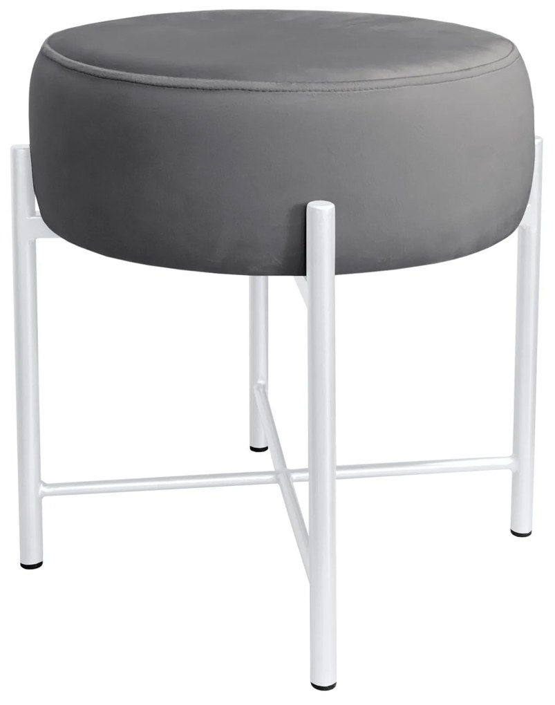 Taboret Pola noga metalowa biała BL14