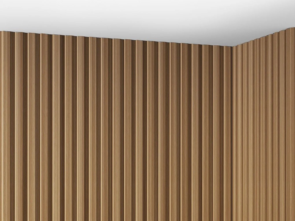 Panel ścienny 3D - Opakowanie 3,71 m² - Kolor naturalne drewno - Zestaw 8 sztuk - TATIANA