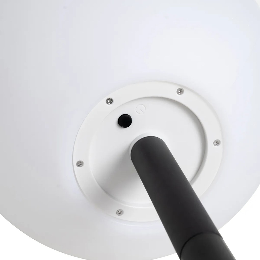 Lampa ogrodowa biała 30 cm z wbudowanym LED IP44 Solar RGBW - Ludger