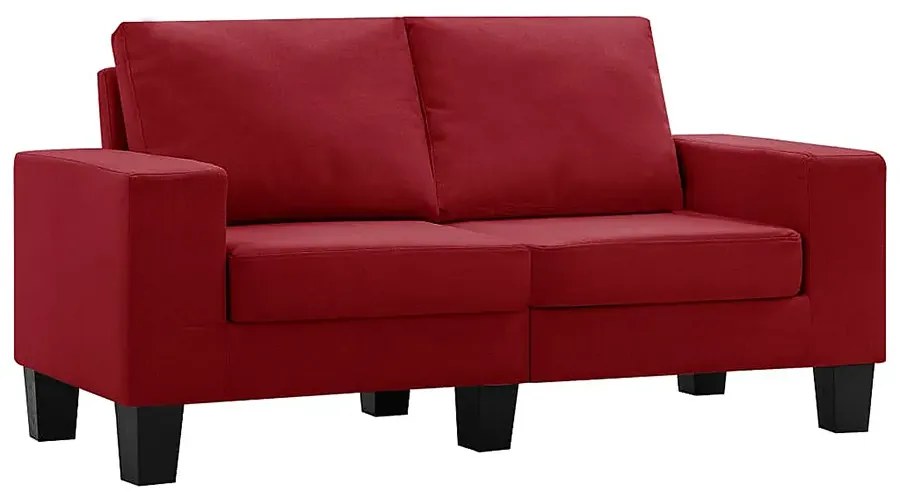 2-osobowa sofa z podłokietnikami, czerwone wino - Lurra 2Q