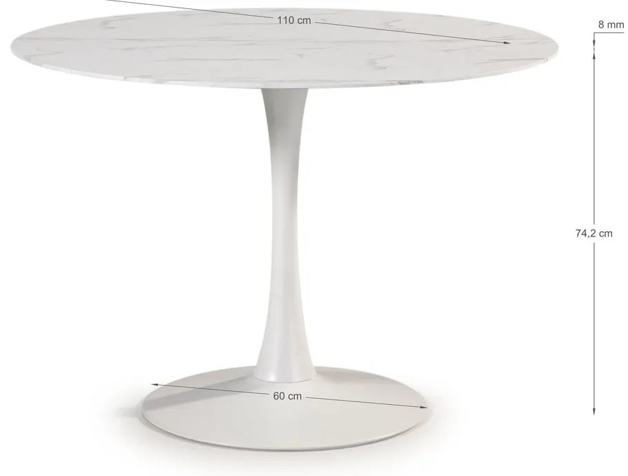 Okrągły stół ø 110 cm Ada – Marckeric
