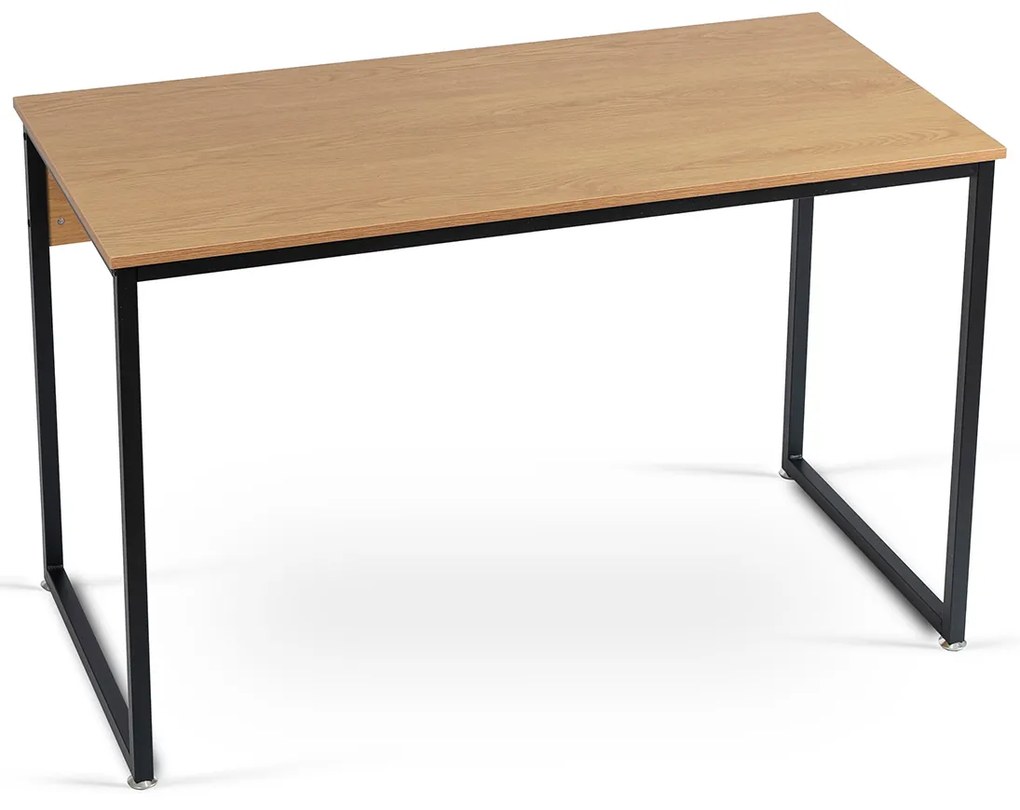 Biurko Loft do Gabinetu ROSS 120x60 cm Dąb Złoty/Czarny Nowoczesne