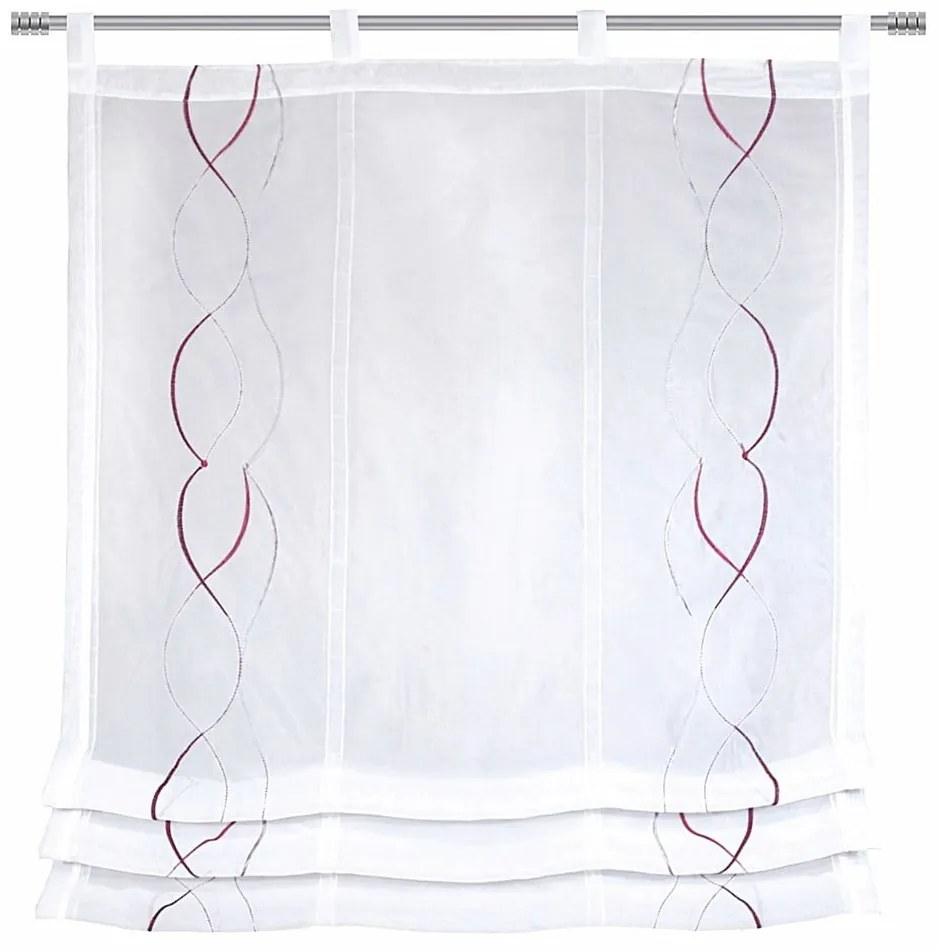 Biała roleta rzymska 80x120 cm – Sehlbach