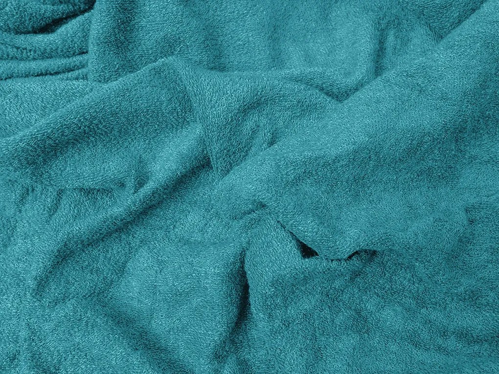 PrzytulneMieszkanie.pl Prześcieradło frotte EXCLUSIVE turkusowe 160x200 cm