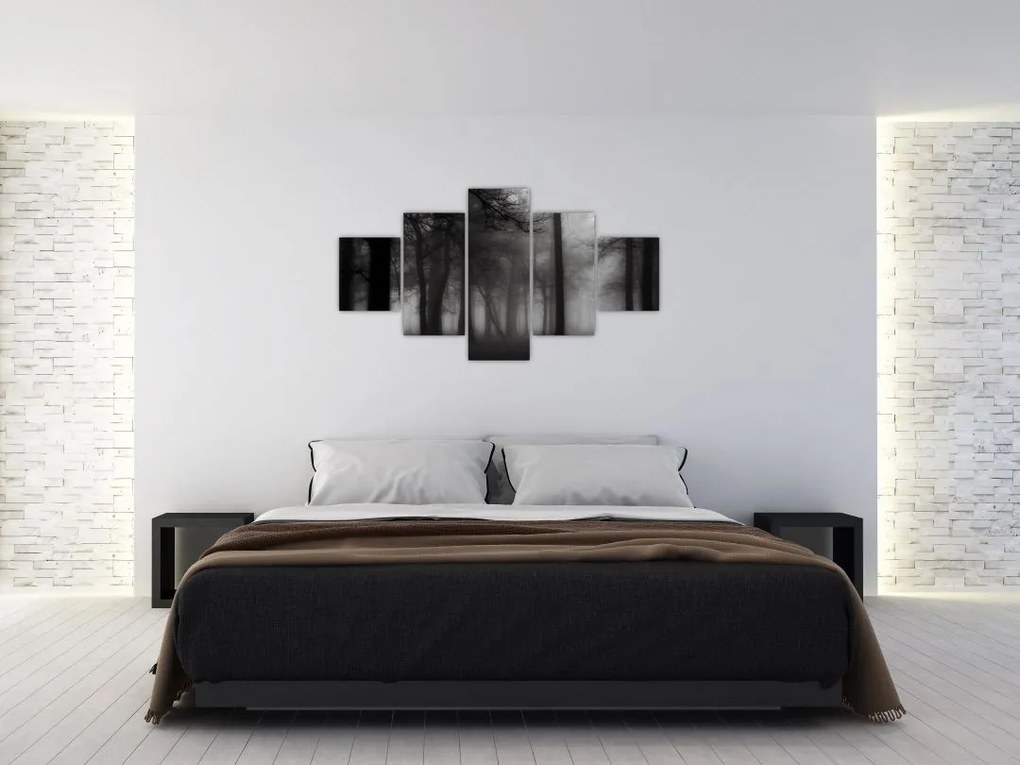 Obraz - Las we mgle (125x70 cm)