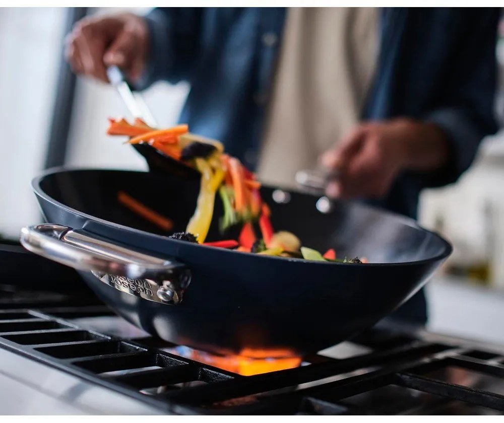 Patelnia z powłoką ceramiczną wok ø 32 cm Space – Joseph Joseph