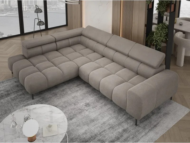 Narożnik PLAZA L wolnostojący Lewostronny w tkaninie Promocyjnej APHRODITE 04 WERSAL