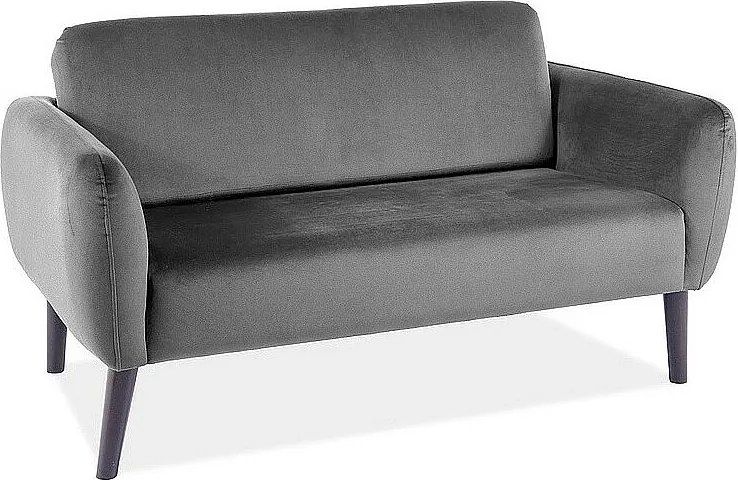 Sofa ELSA VELVET szara dwuosobowa