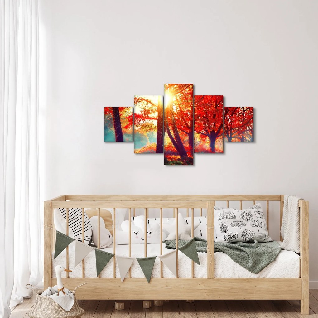 Obraz- Jesienny krajobraz (125x70 cm)