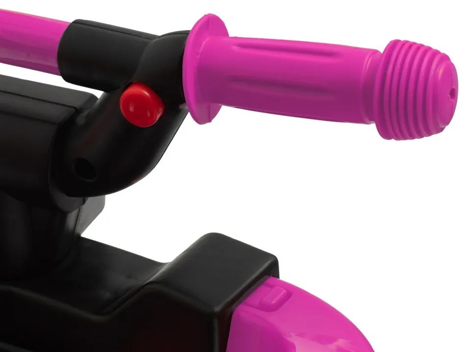 Baby Mix Odpychacz dla dzieci z prowadnicą Mega Prime EVA, różowy